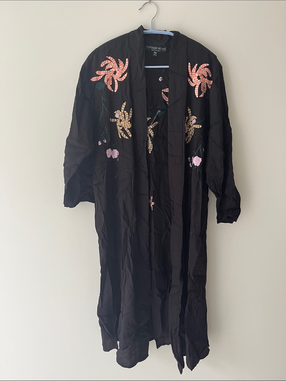 Topshop Petite Embroidered Kimono